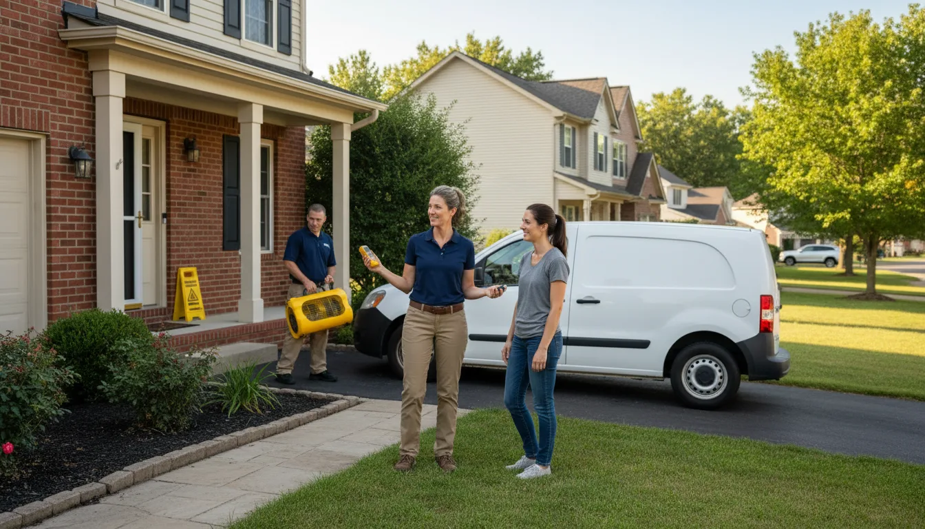 Residential water damage restoration in Peckville, PA